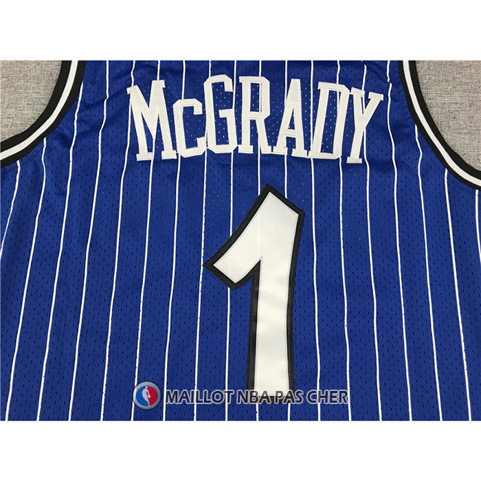 Maillot Orlando Magic Tracy McGrady No 1 Mitchell & Ness 2003-04 Bleu
